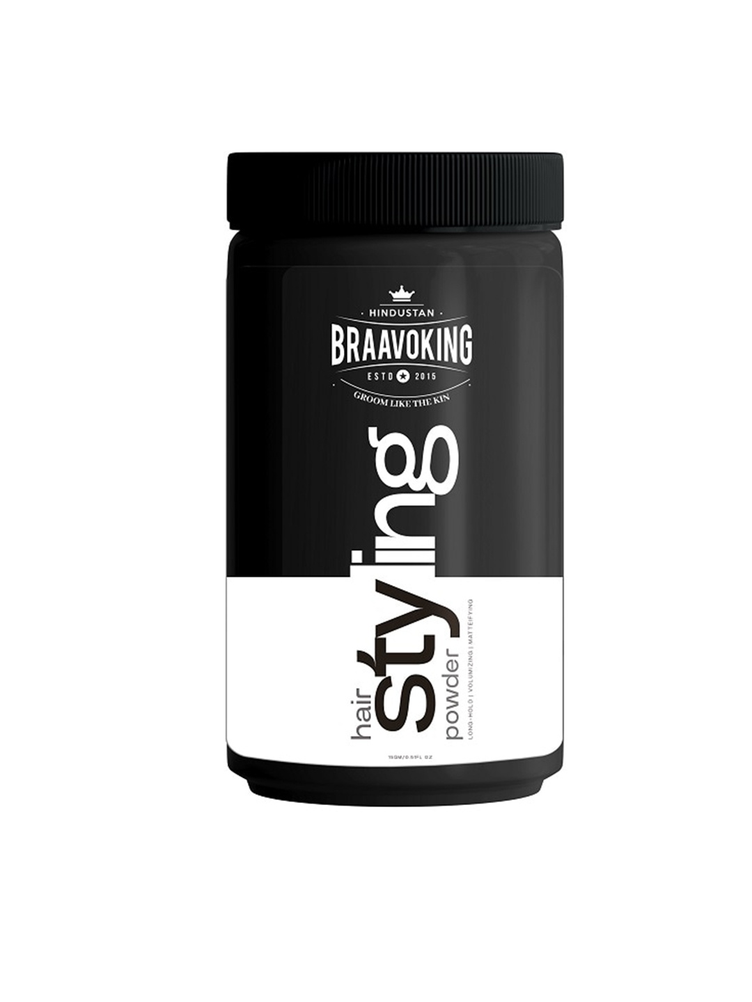 

Braavoking Men Hair Styling Powder 15 g, Black