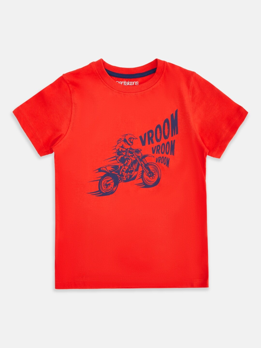 

Pantaloons Junior Boys Red Typography Printed Cotton T-shirt