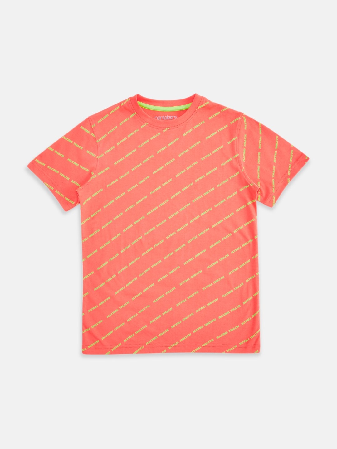 

Pantaloons Junior Boys Red Typography Printed Cotton T-shirt