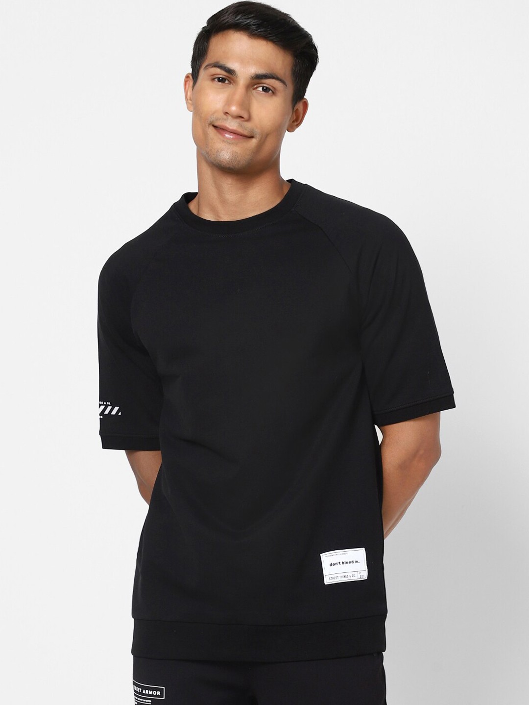 

Street Armor by Pantaloons Men Black T-shirt
