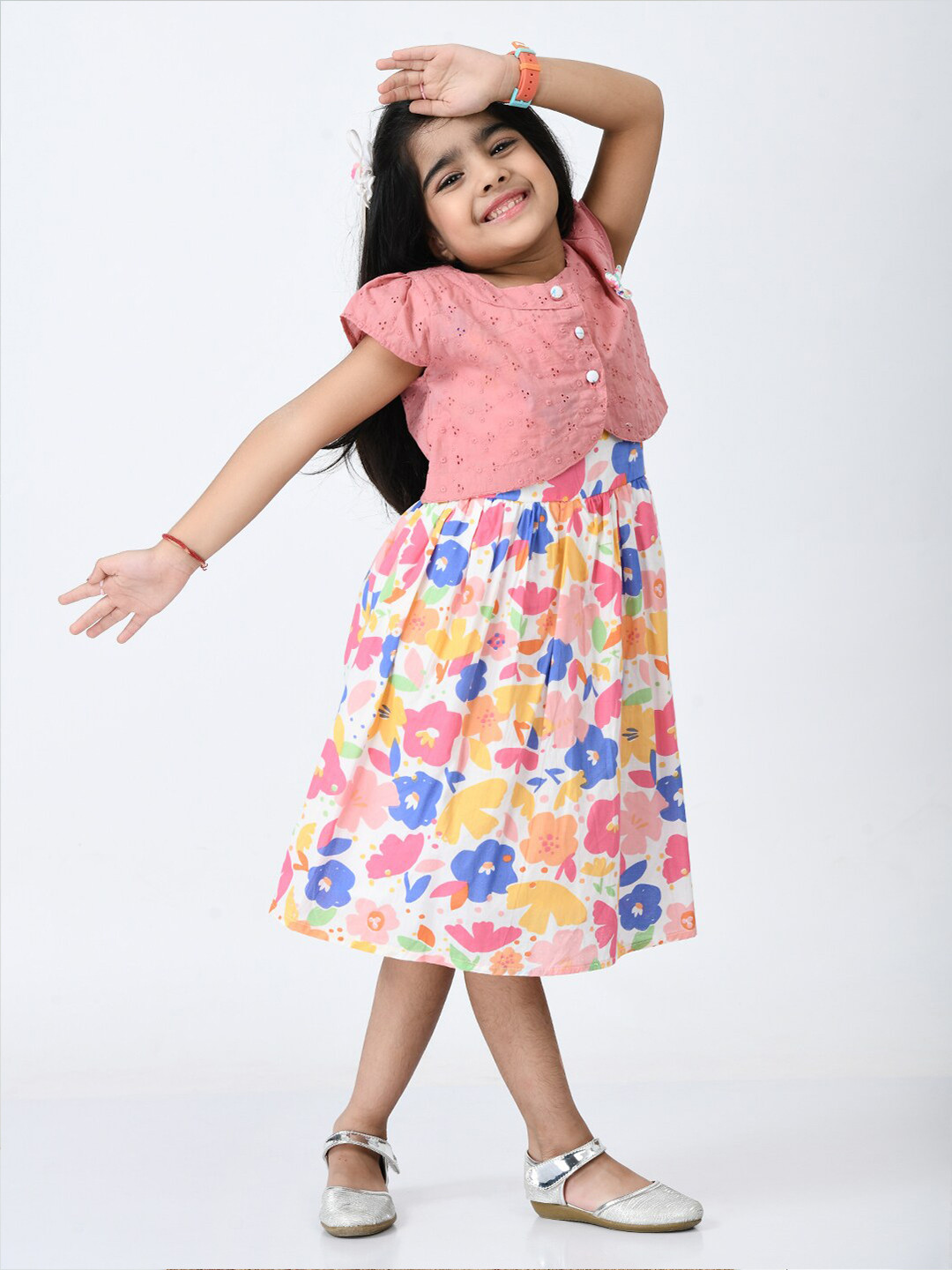 

Bella Moda Girls Floral Midi Dress, Multi