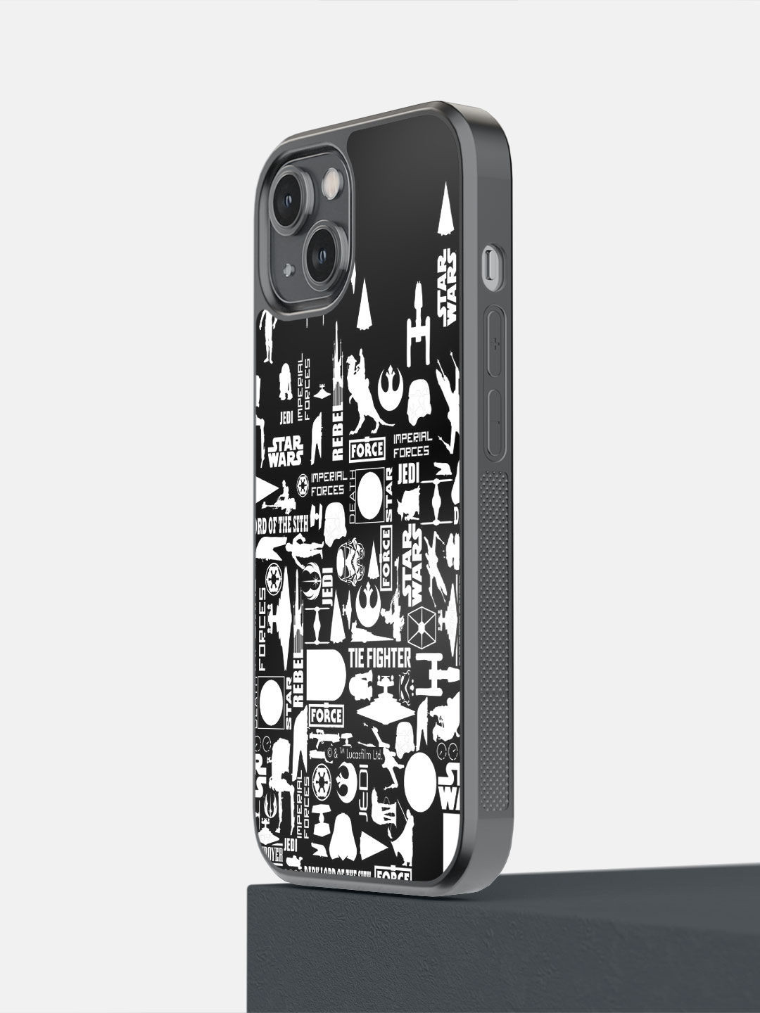 

macmerise Black & White Star Wars Era Design Bumper Case for iPhone 14