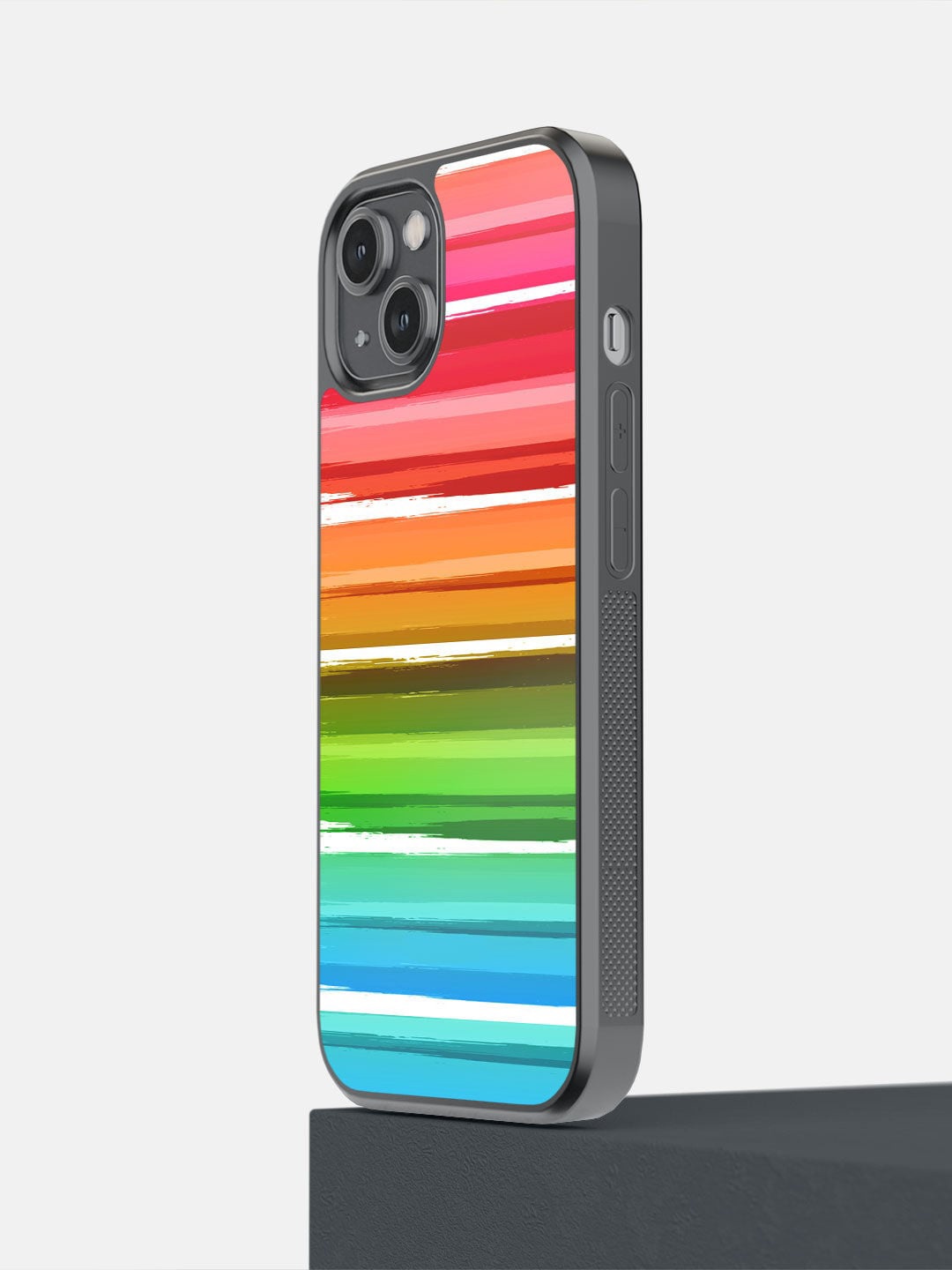 

macmerise Red & Green Colourful Brush Strokes iPhone 14 Back Case