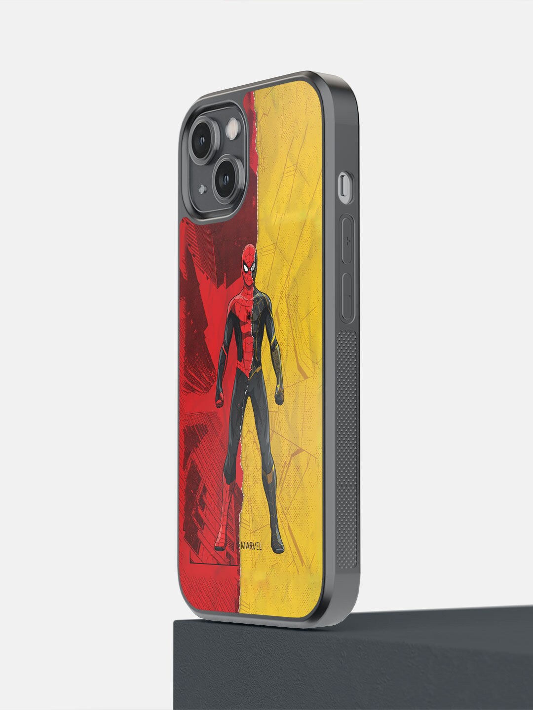 

macmerise Red & Yellow Spiderman Printed iPhone 14 Bumper Case
