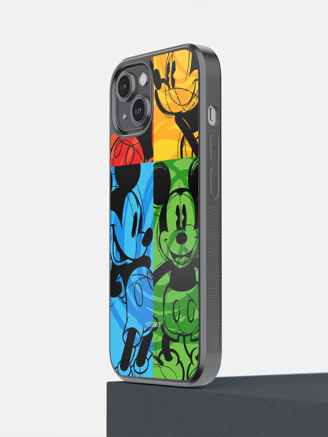 

macmerise Blue & Green Shades Of Mickey Printed iPhone 14 Bumper Case
