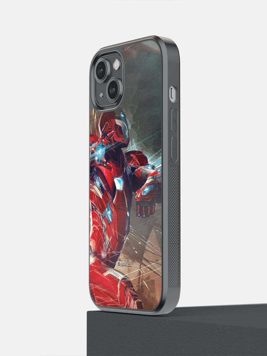 

macmerise Red & Brown Ironman Attack Design iPhone 14 Bumper Case