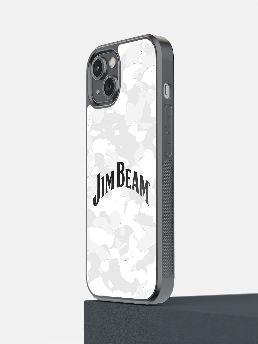 

macmerise White & Grey Jim Beam Camo Printed iPhone 14 Phone Covers