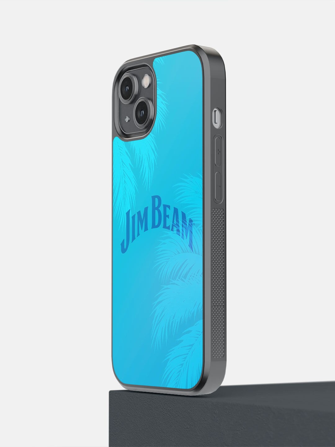 

macmerise Blue Jim Beam Palms Printed iPhone 14 Bumper Case