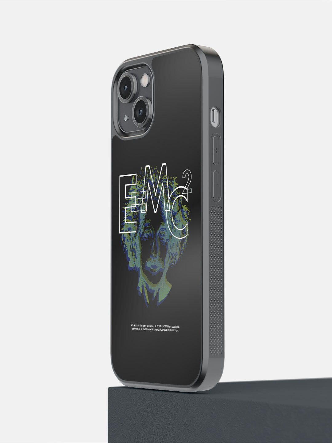 

macmerise Black & Grey Printed iPhone 14 Bumper Back Case