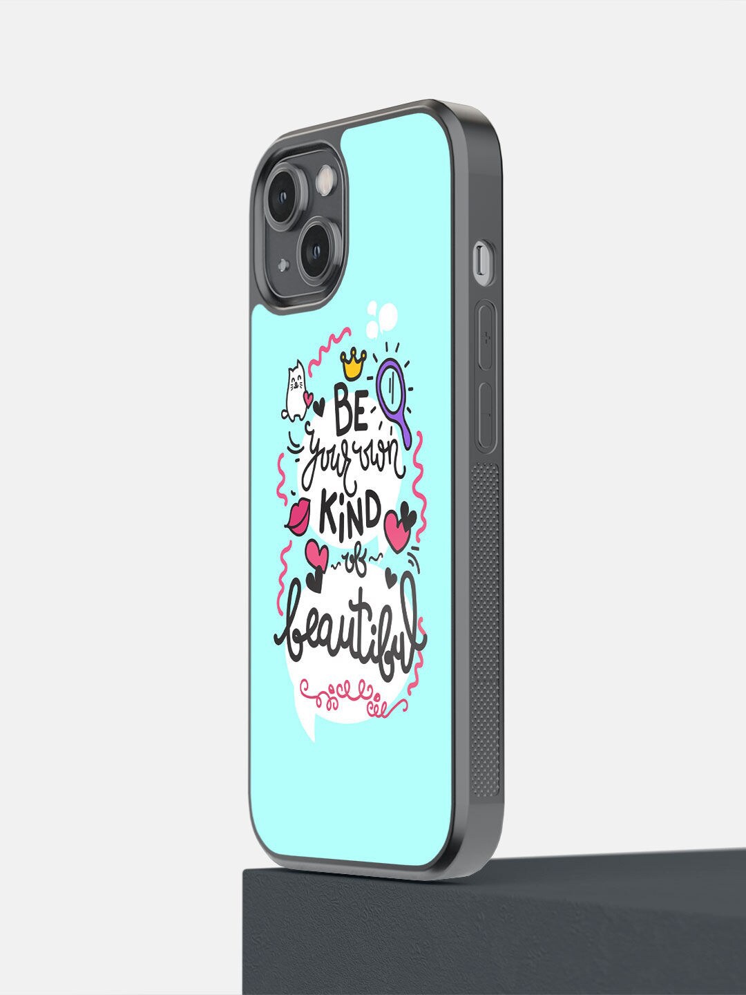 

macmerise Blue Printed Be Your Own Kind Of Beautiful Design iPhone 14 Phone Back Case