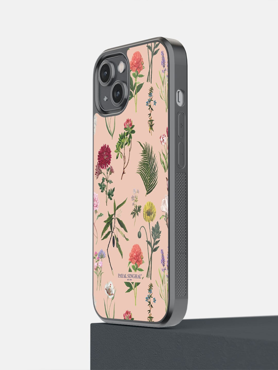 

macmerise Black & Peach Printed Payal Singhal Bageecha Design iPhone 14 Phone Back Case