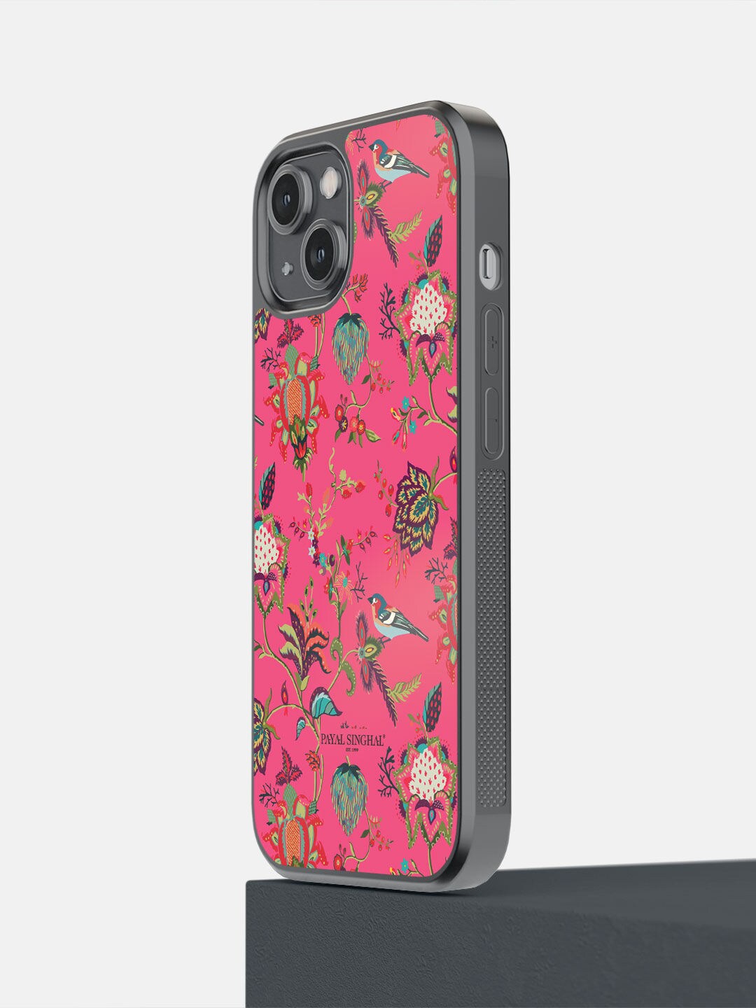 

macmerise Pink Payal Singhal Chidiya Printed iPhone 14 Bumper Case