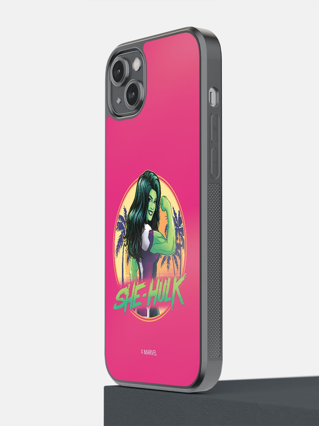 

macmerise Pink She Hulk Pose Design iPhone 14 Plus Mobile Phone Case