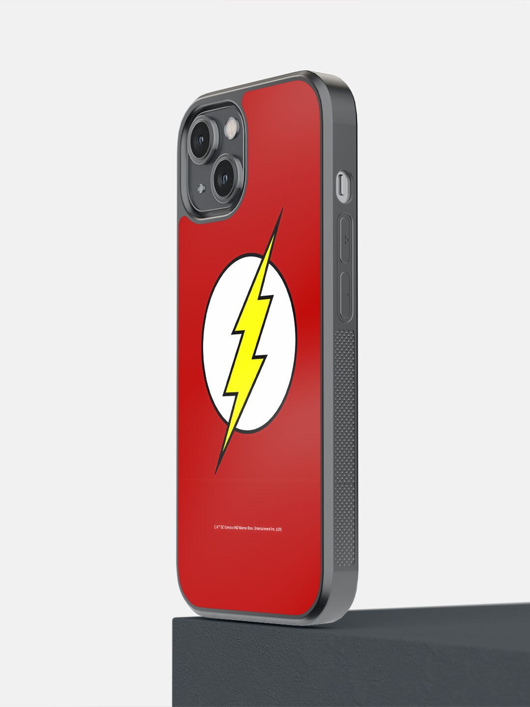 

macmerise Red & Black Printed Logo Flash Design iPhone 14 Phone Back Case