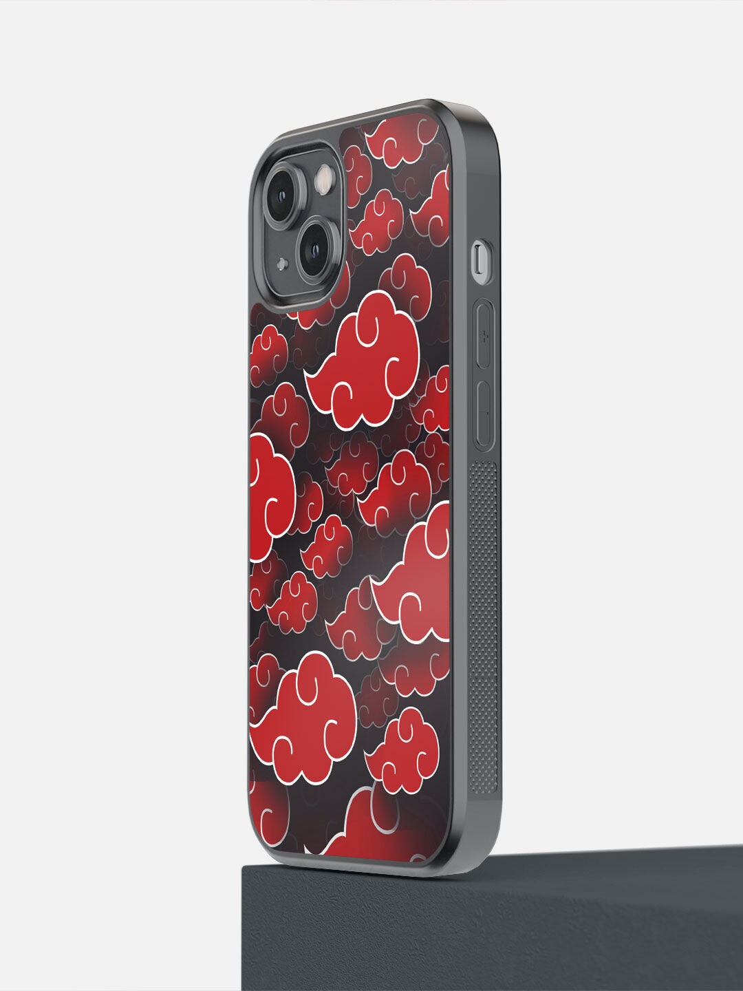 

macmerise Red & Black Akatsuki Clouds Printed iPhone 14 Bumper Case