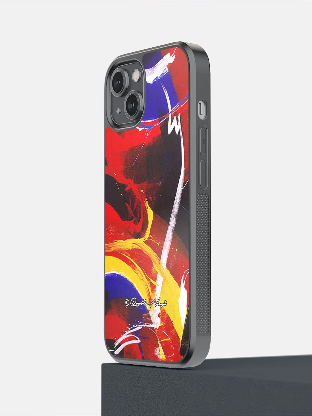 

macmerise Red & Black New World Printed iPhone 14 Bumper Case