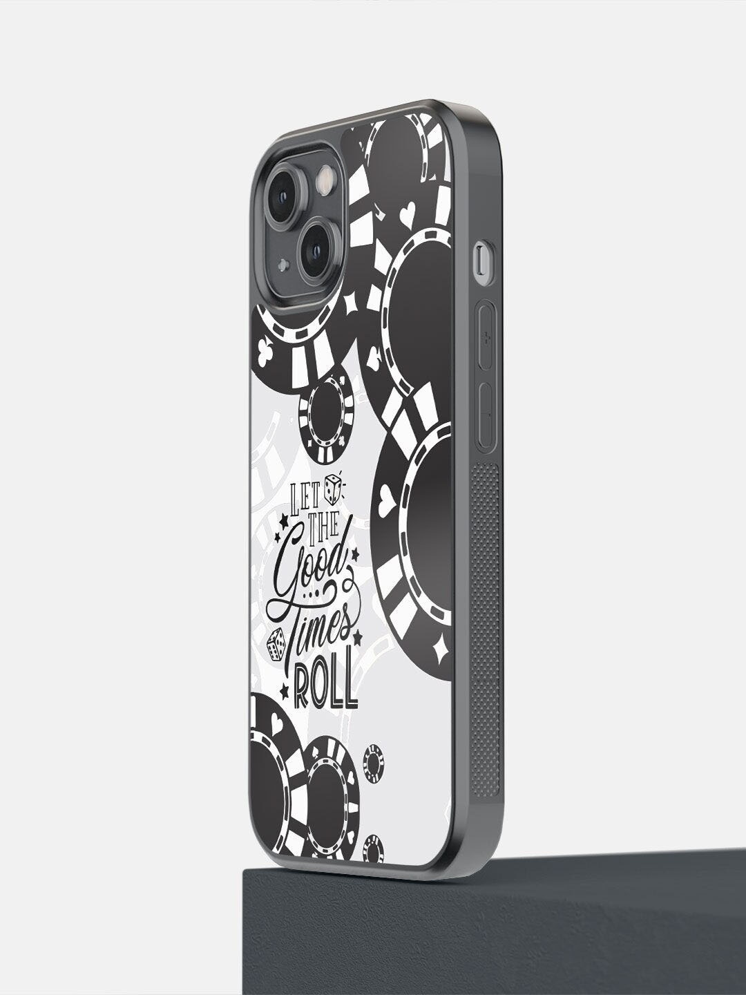 

macmerise Black & White Printed iPhone 14 Bumper Phone Back Case