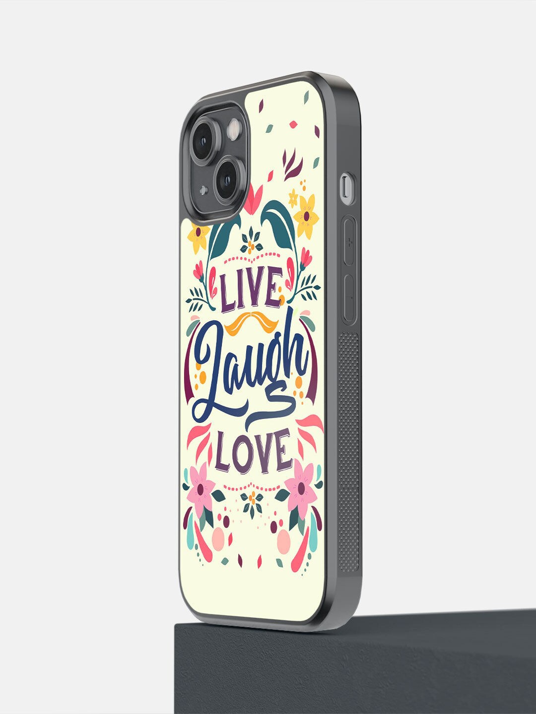 

macmerise Yellow & Navy Blue Conversational Printed iPhone 14 Bumper Back Case