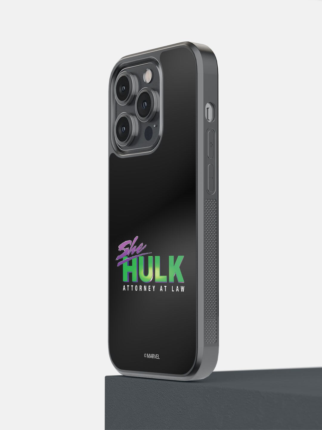 

macmerise Green & Black She Hulk Logo Reveal Printed iPhone 14 Pro Bumper Case