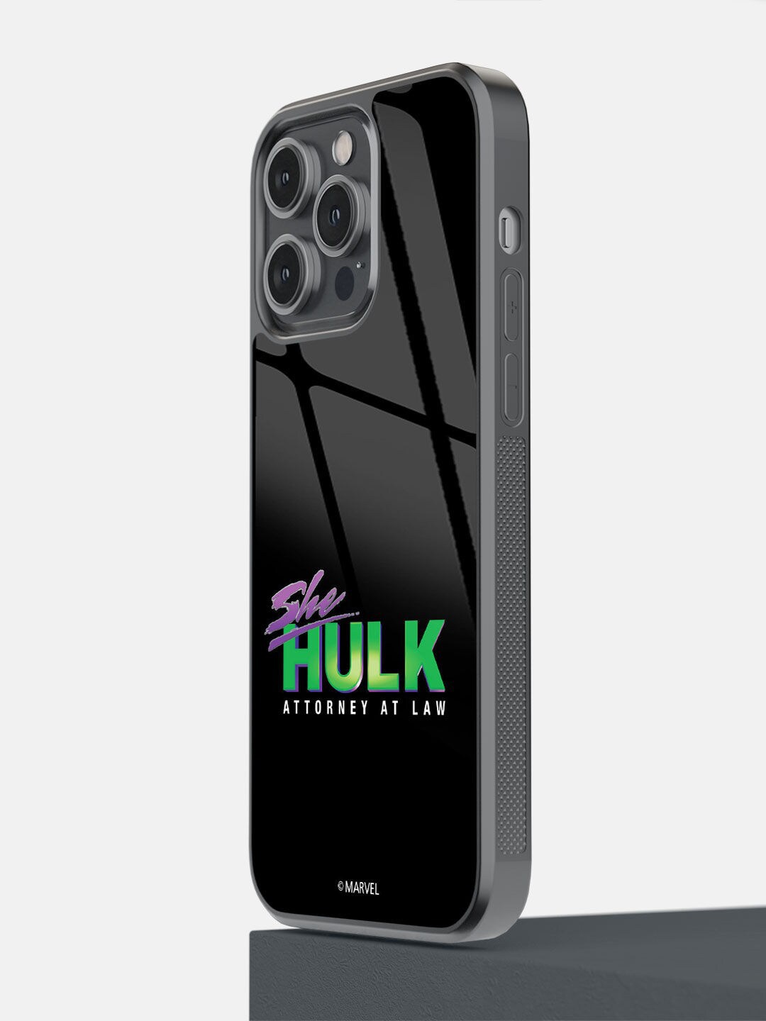 

macmerise Black & Green She Hulk Logo Reveal iPhone 14 Back Case