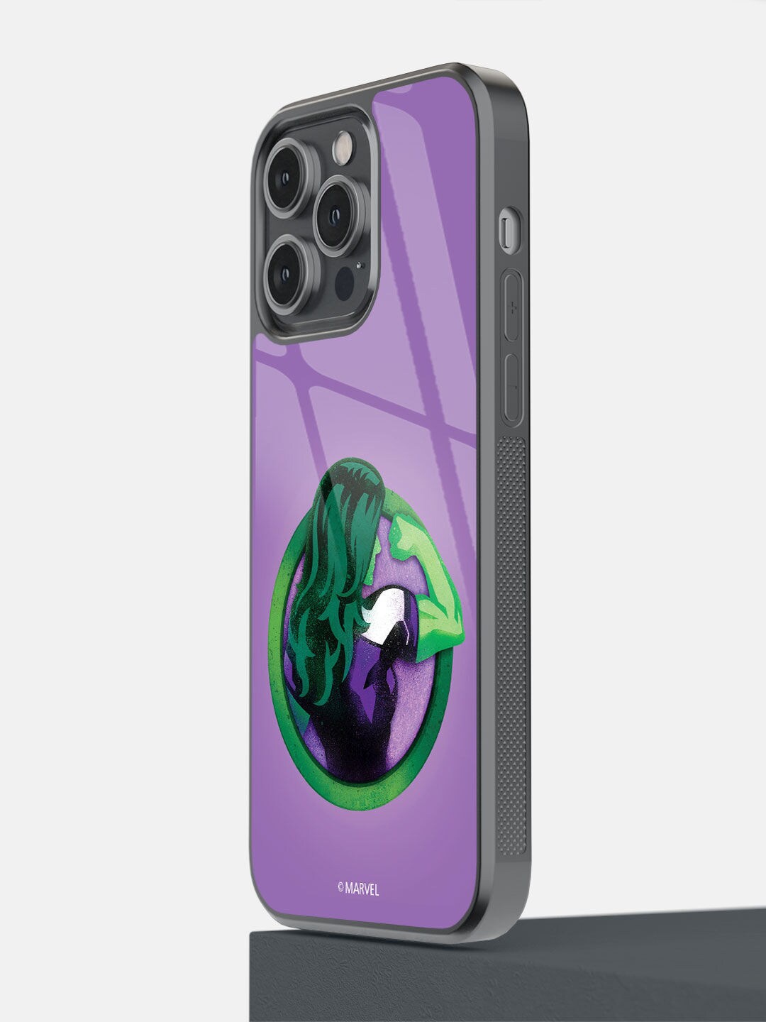 

macmerise Purple She Hulk Flex Printed iPhone 14 Pro Max Bumper Case