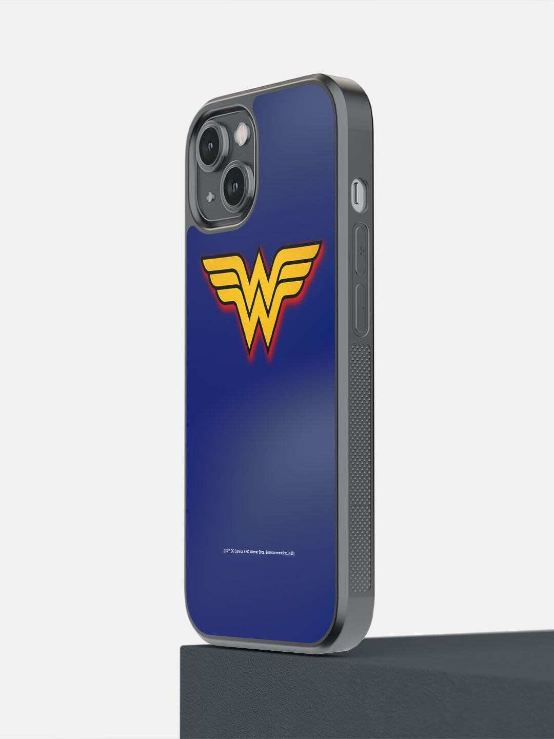 

macmerise Blue & Yellow Logo Wonder Woman Printed iPhone 14 Bumper Case