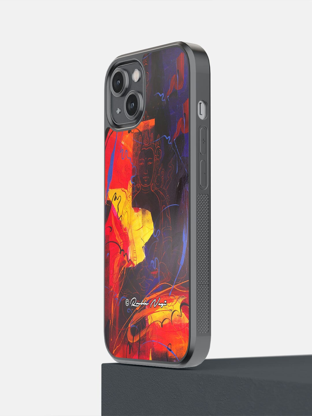 

macmerise Red & Black Moksha Printed iPhone 14 Bumper Case