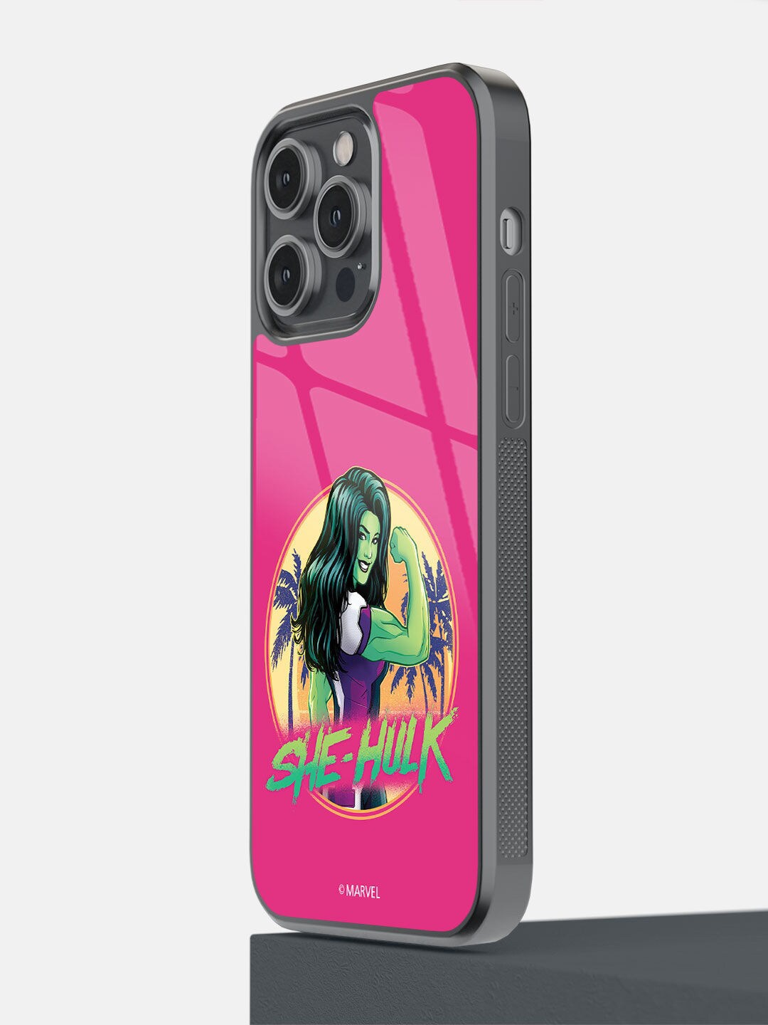 

macmerise Pink She Hulk Pose Design iPhone 14 Pro Max Mobile Phone Case