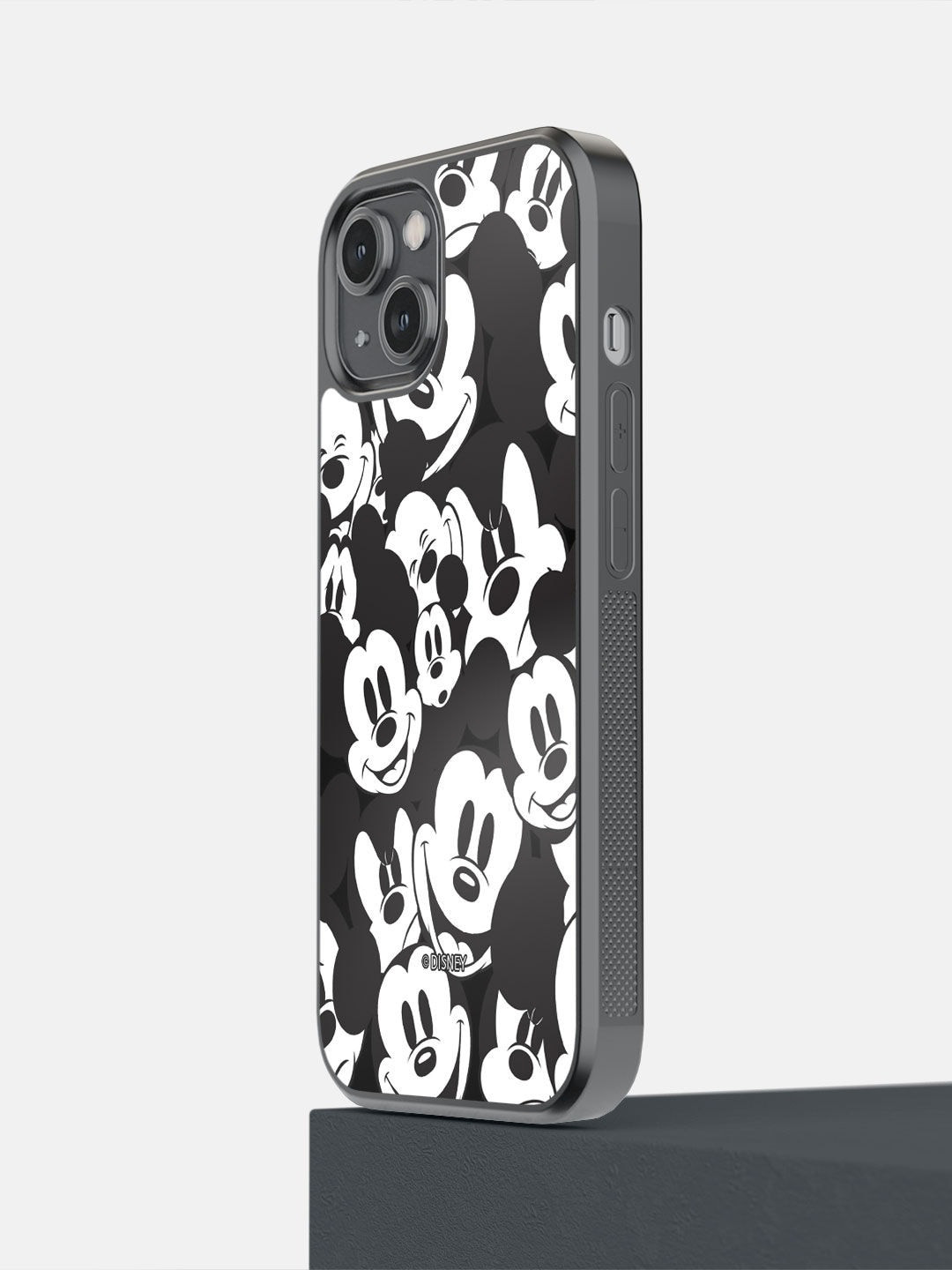 

macmerise Black Printed Mickey Smileys Design iPhone 14 Phone Back Case
