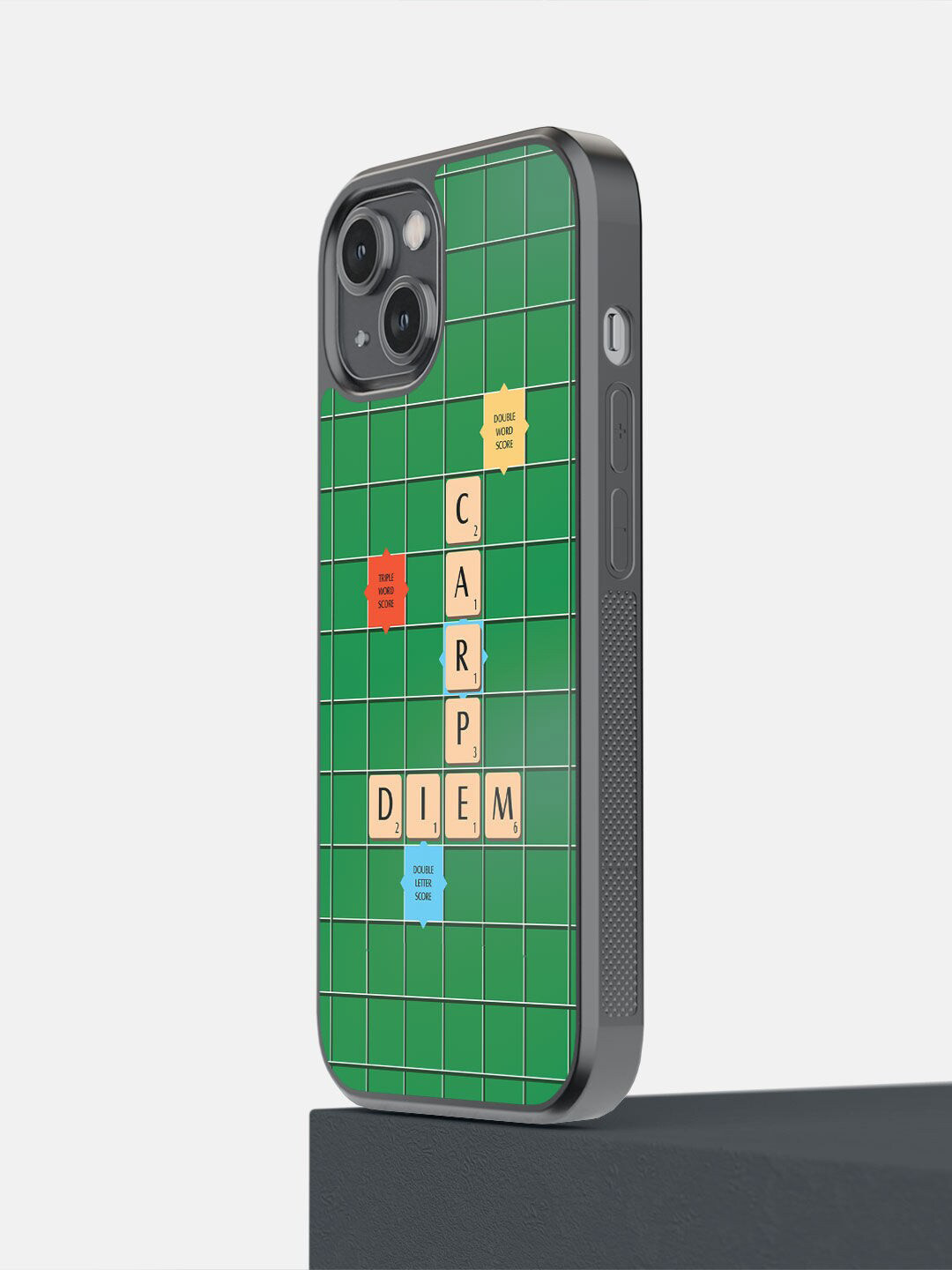 

macmerise Green Scrabble Game Printed iPhone 14 Bumper Case