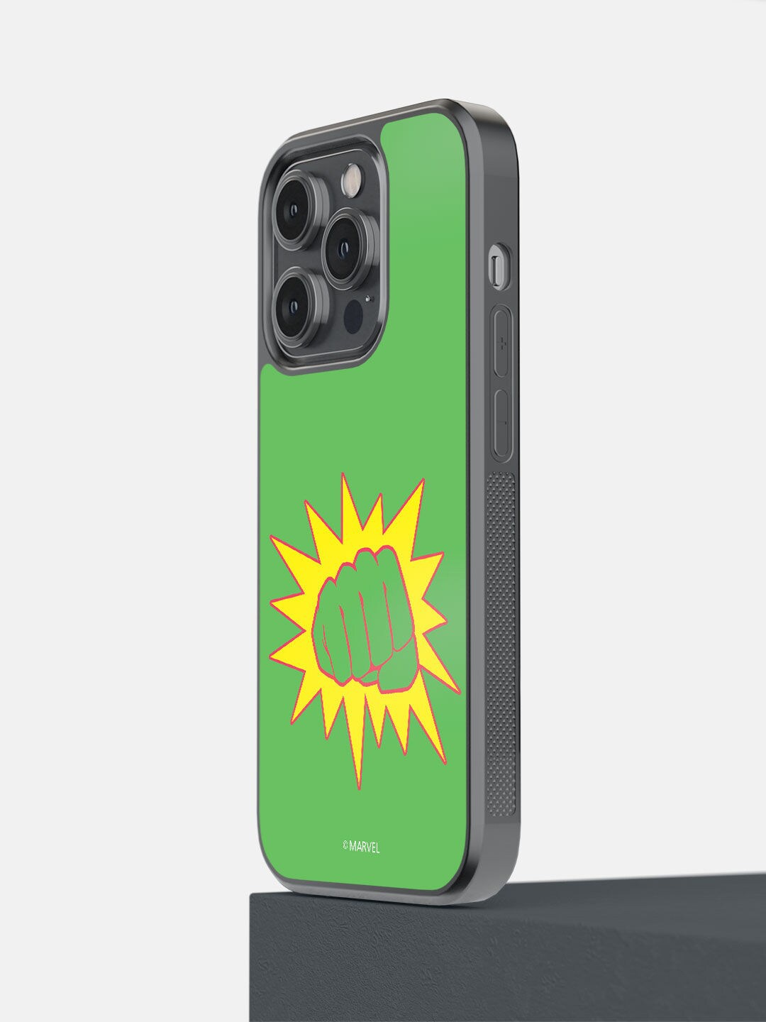 

macmerise Green & Yellow She Hulk Pow iPhone 14 Pro Bumper Phone Back Case