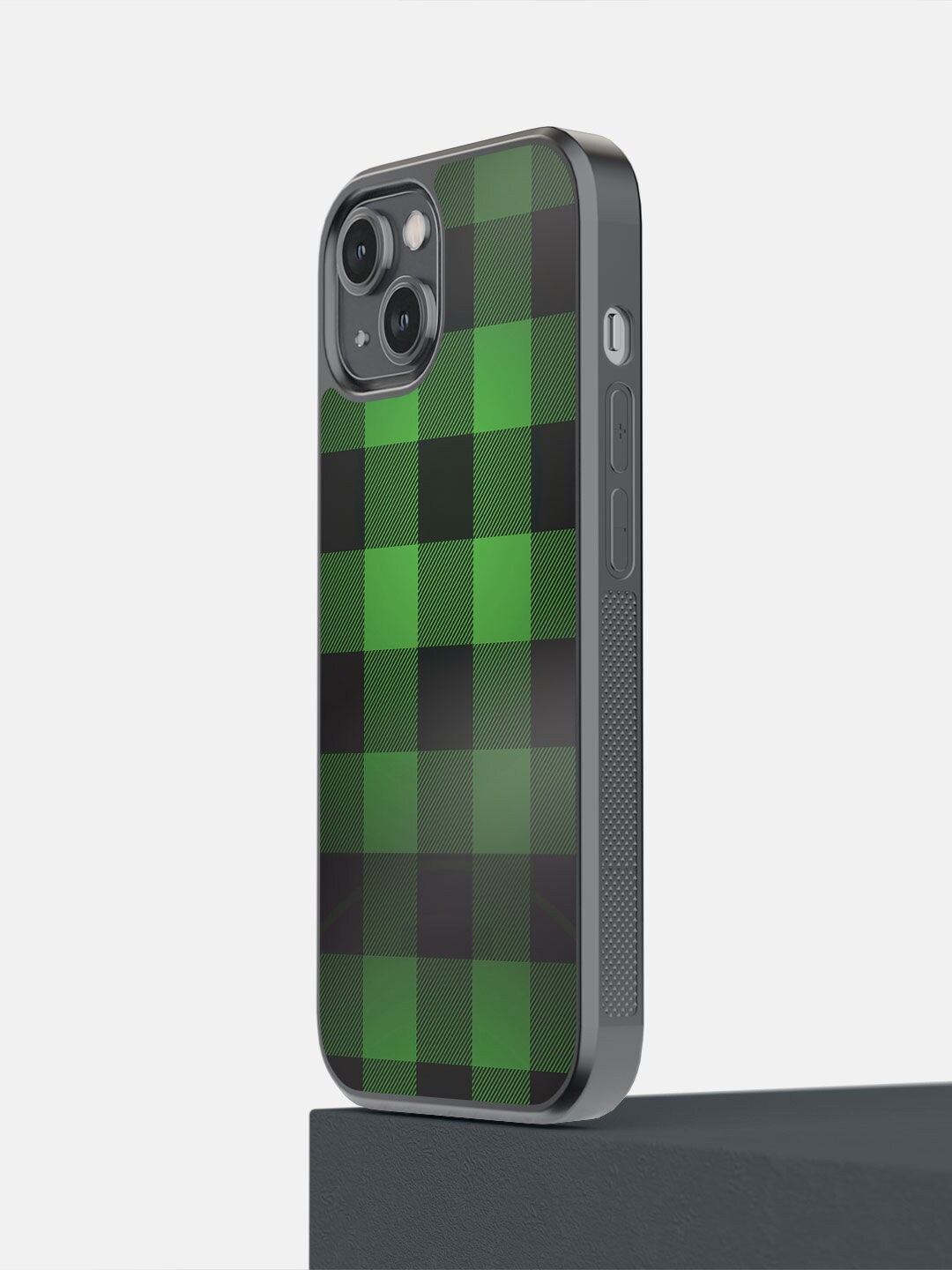 

macmerise Green & Black Printed iPhone 14 Bumper Case