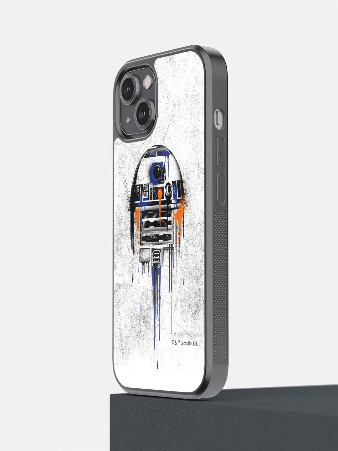 

macmerise White Astro Droid Printed iPhone 14 Bumper Case