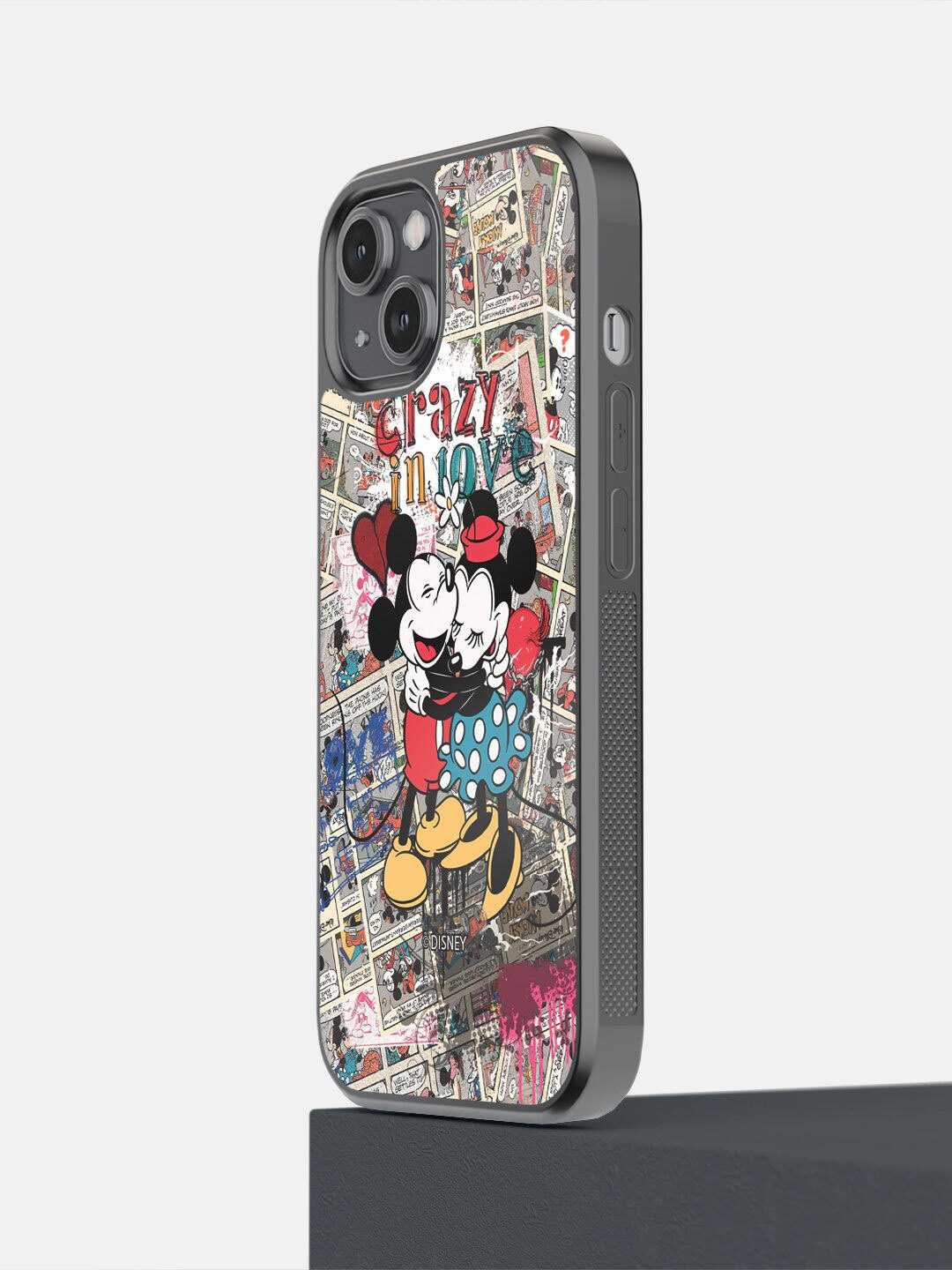

macmerise White & Red Crazy In Love Design iPhone 14 Mobile Phone Case