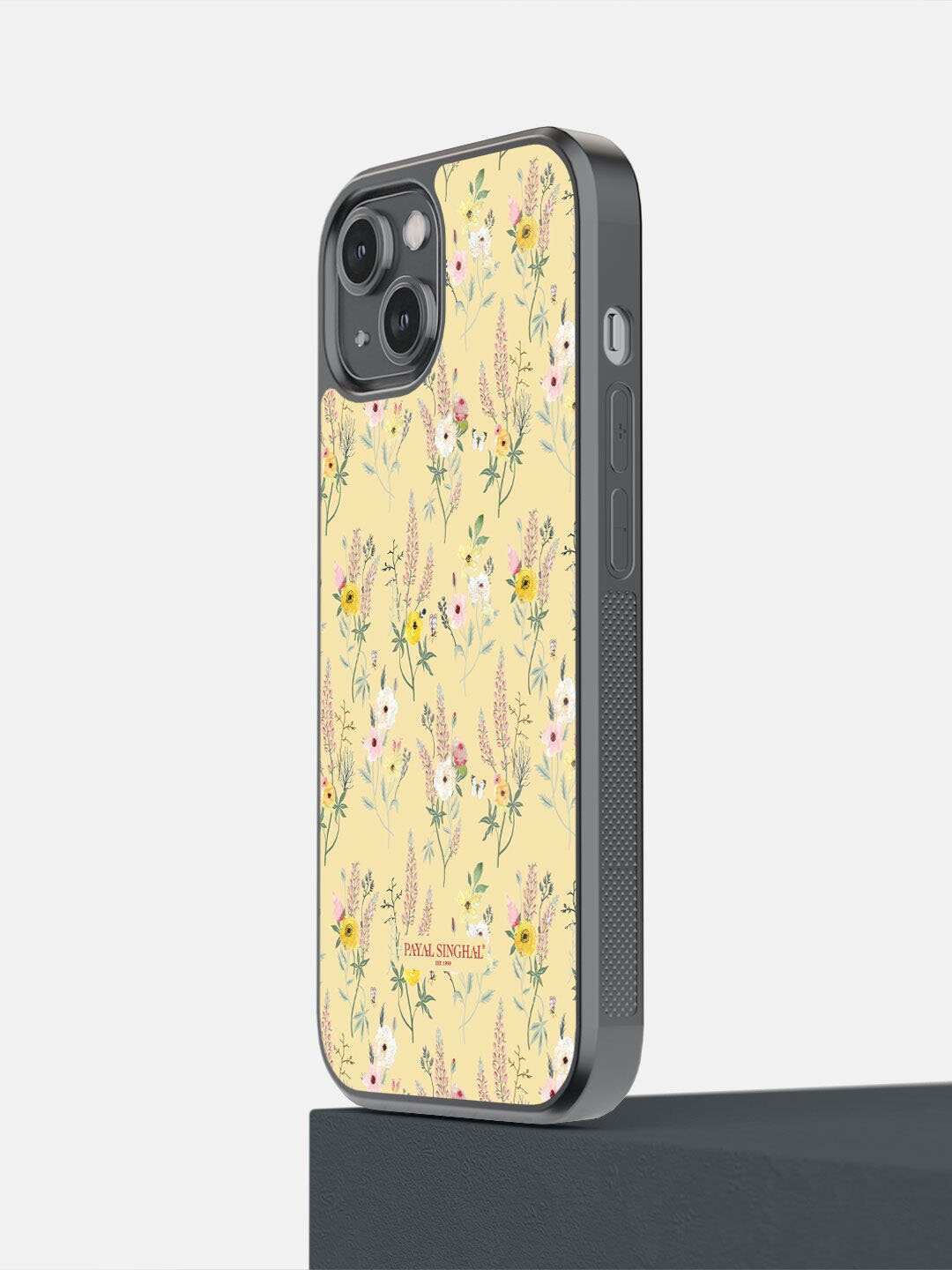 

macmerise Black & Yellow Printed Payal Singhal Garden Design iPhone 14 Phone Back Case