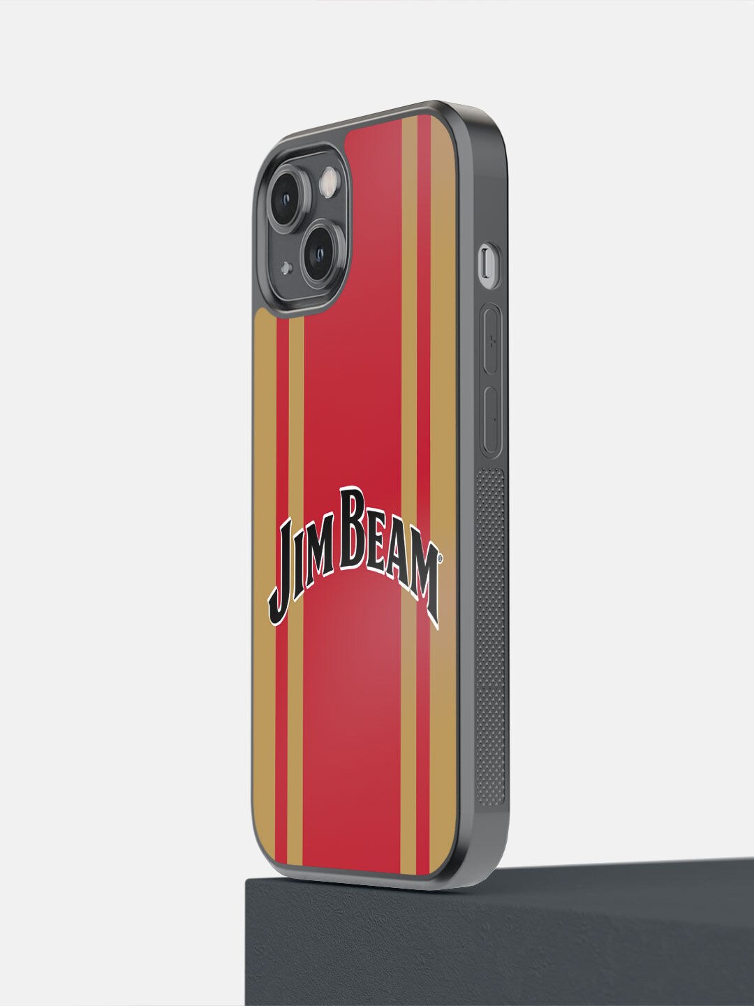 

macmerise Red & Black Jim Beam Red Shadow Printed iPhone 14 Bumper Case