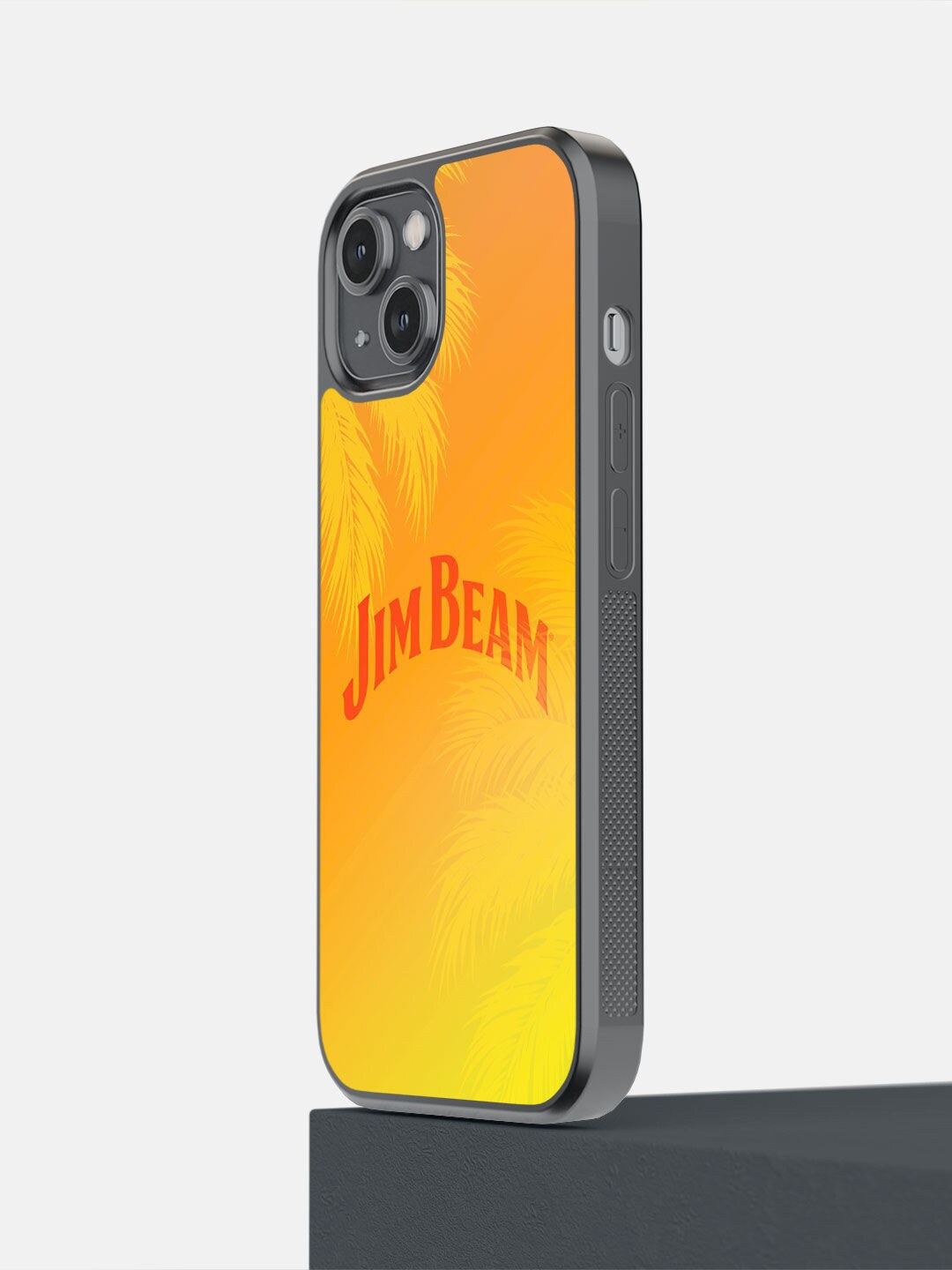 

macmerise Orange Printed Jim Beam Palms iPhone 14 Bumper Case