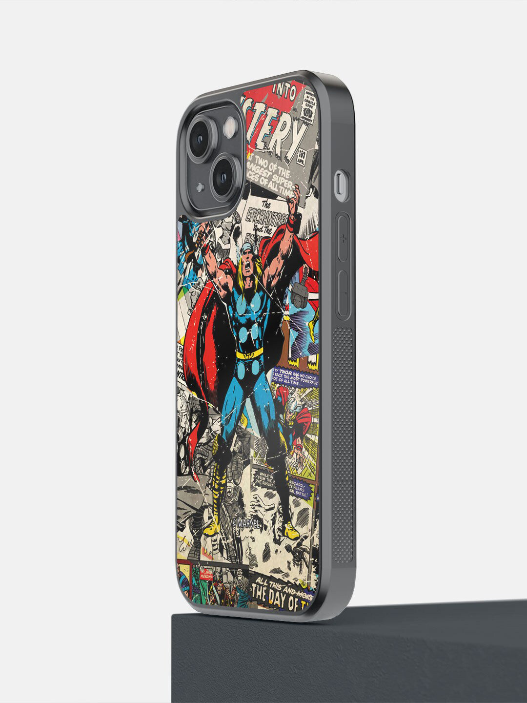 

macmerise White & Blue Comic Thor Design iPhone 14 Mobile Phone Case