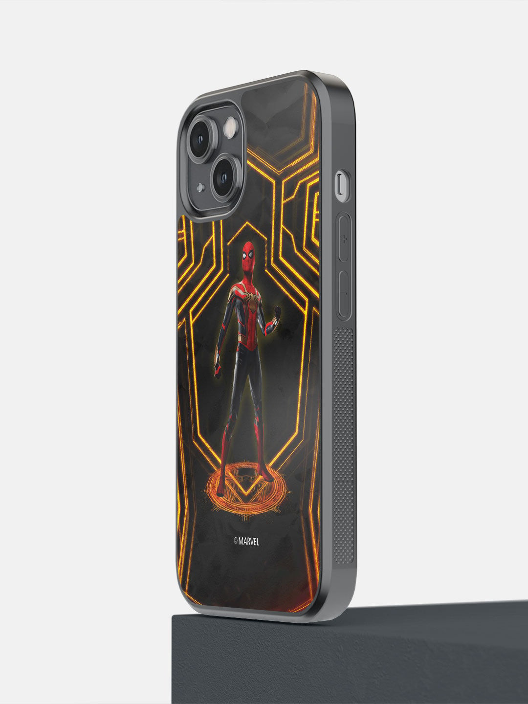 

macmerise Black & Red Printed Extraordinary Spiderman iPhone 14 Bumper Phone Back Case
