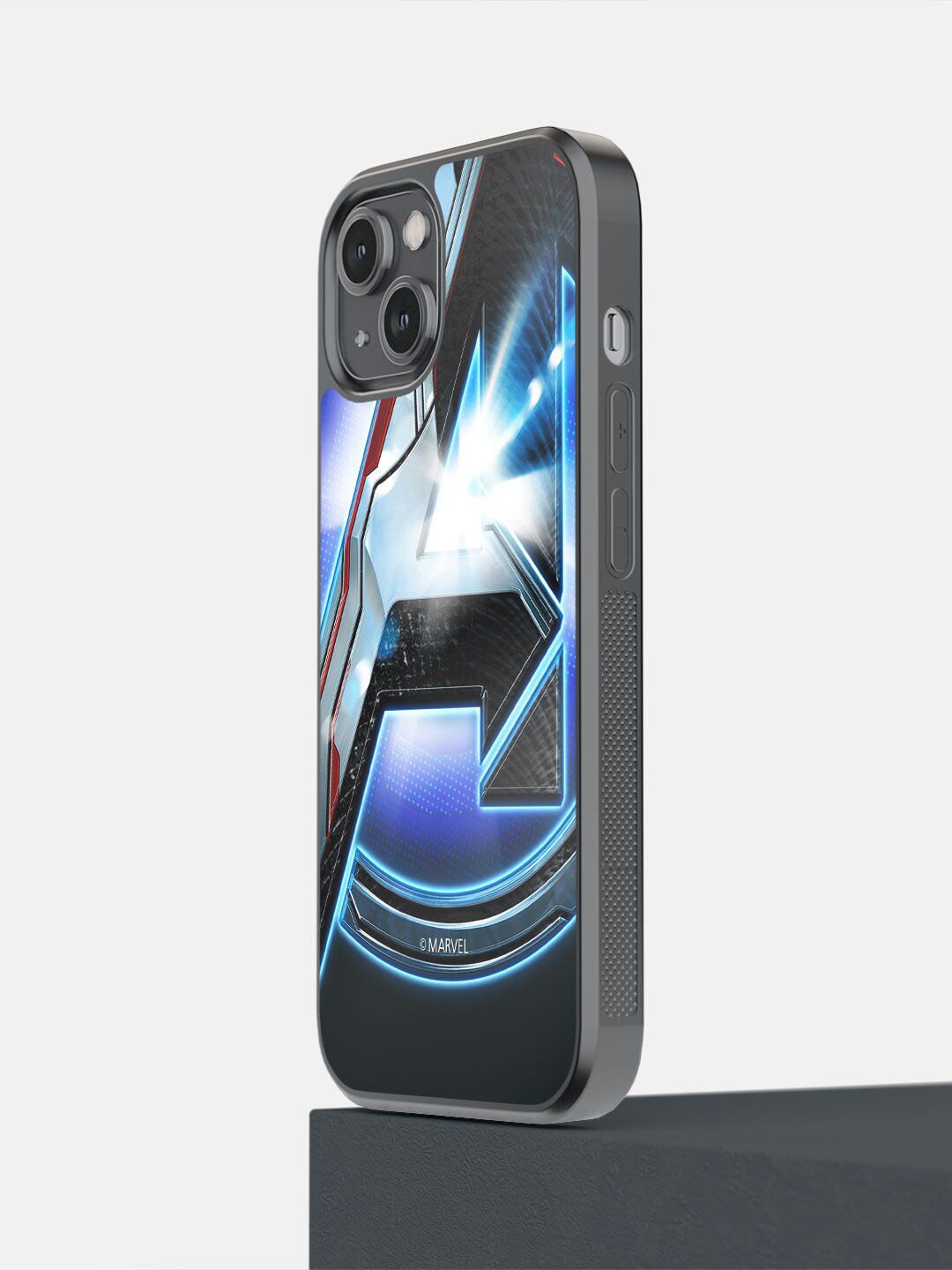 

macmerise Blue Printed Avengers iPhone 14 Bumper Case