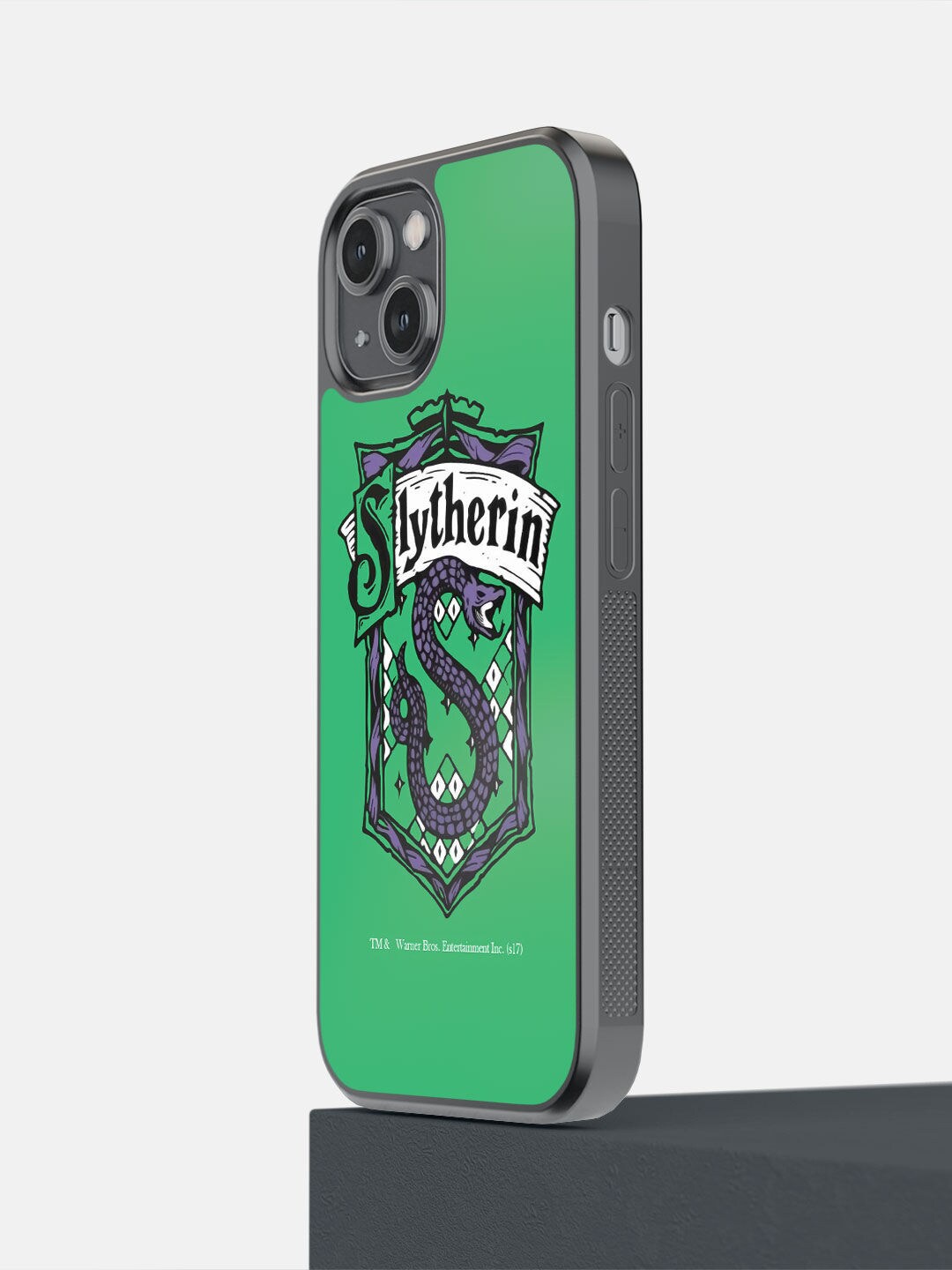 

macmerise Black Printed Crest Slytherin Design iPhone 14 Phone Back Case
