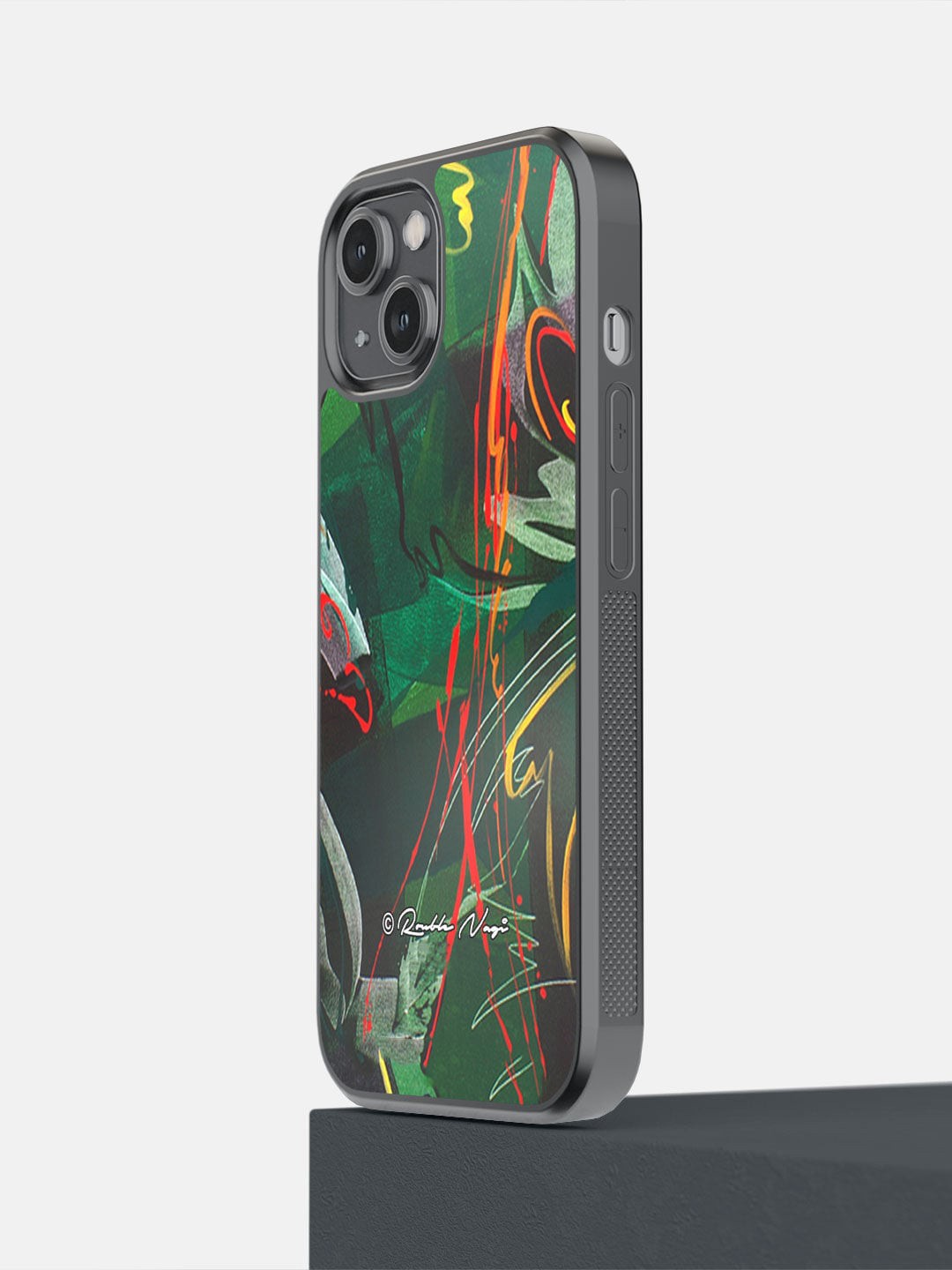 

macmerise Green & Red Strokes Of Life Printed iPhone 14 Phone Covers