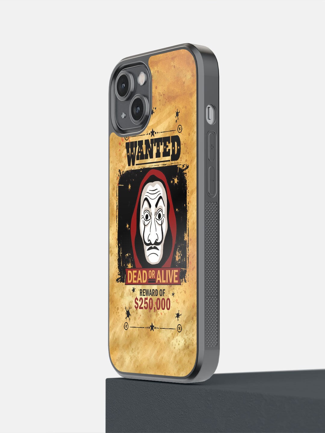 

macmerise Beige & Black Dead or Alive Printed iPhone 14 Bumper Case