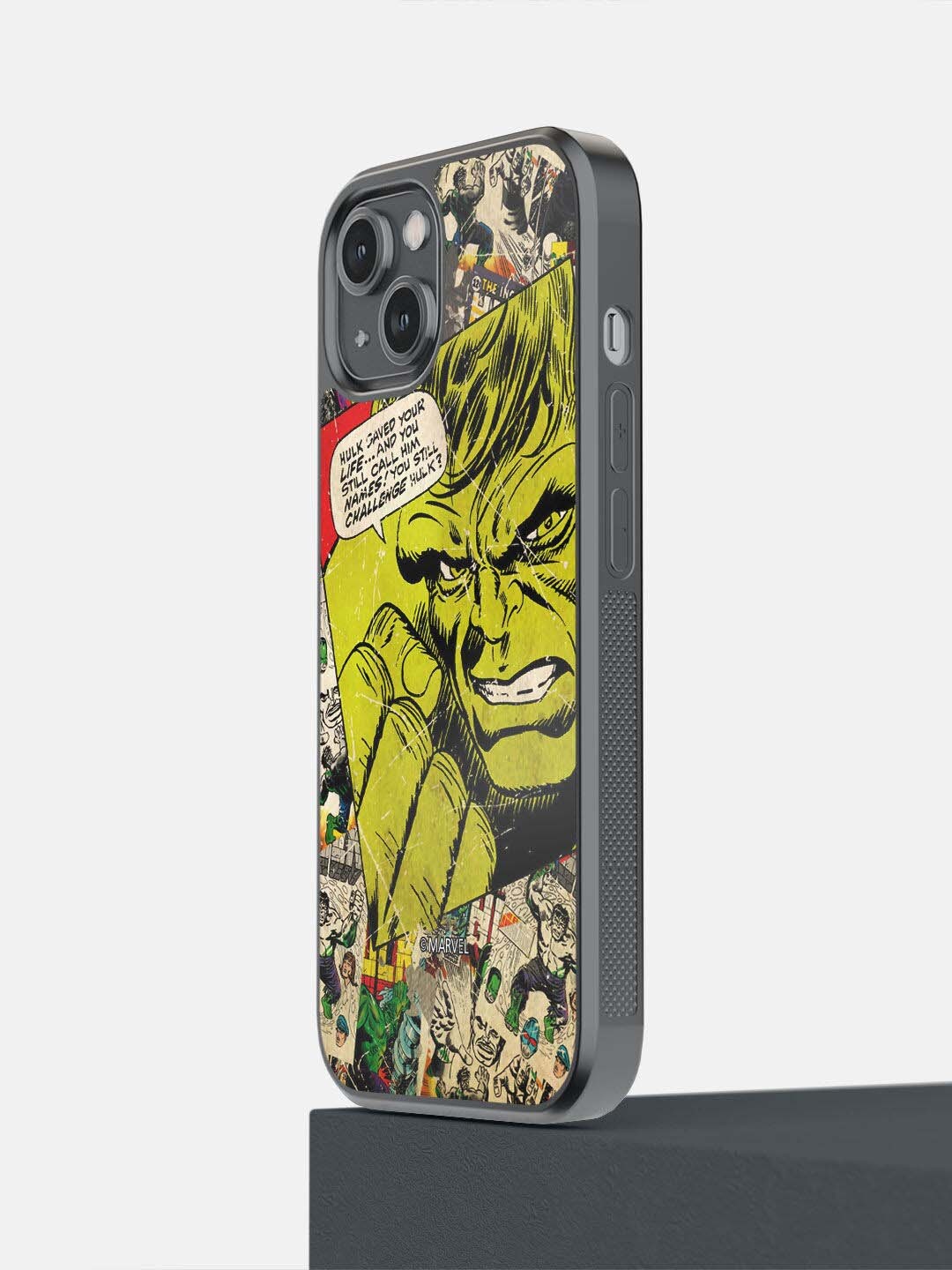 

macmerise Green Comic Hulk Printed iPhone 14 Bumper Case