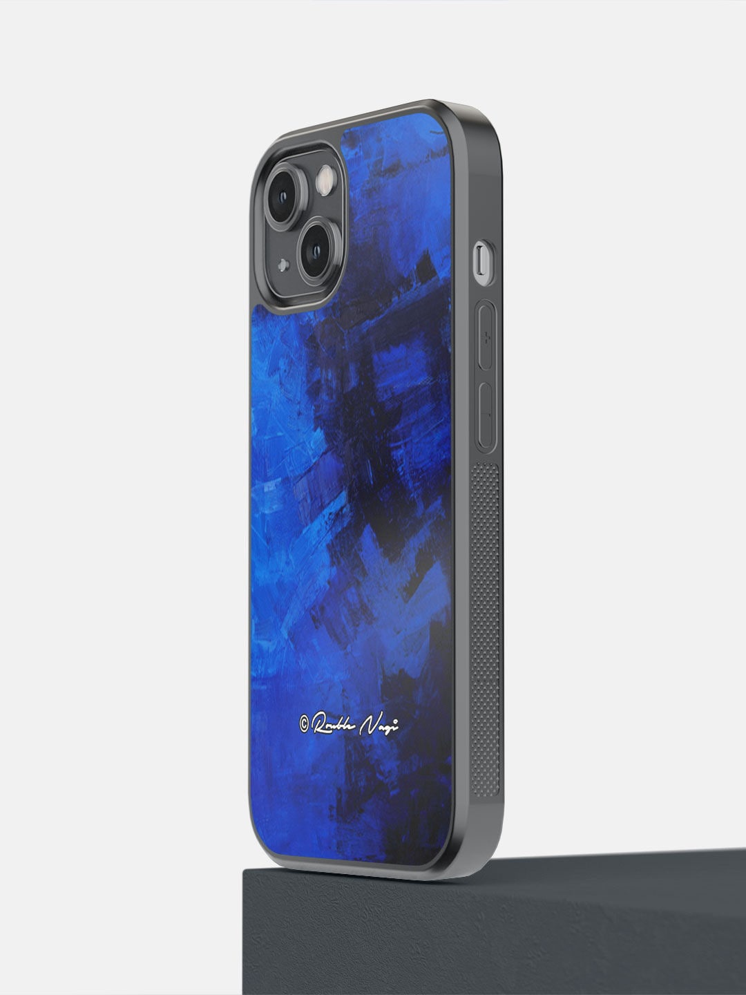 

macmerise Blue & Black Horizon Design iPhone 14 Bumper Case