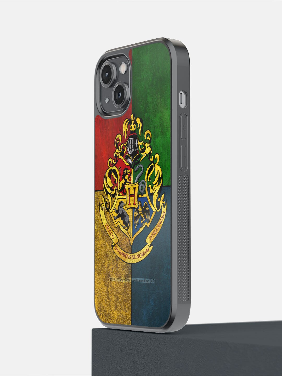 

macmerise Yellow Hogwarts Sigil Printed iPhone 14 Bumper Case
