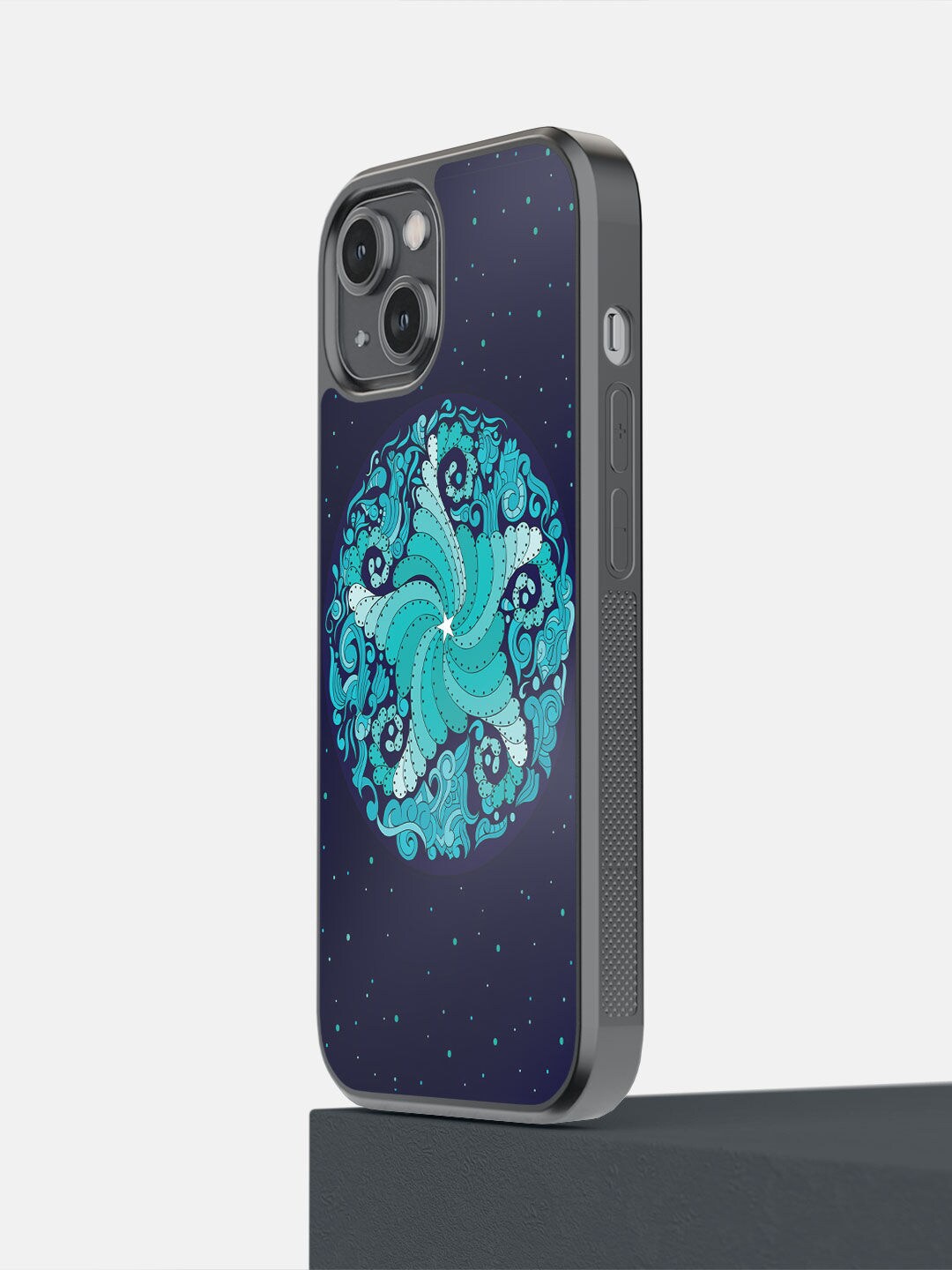 

macmerise Blue & Sea Green Starfish Mandala iPhone 14 Back Case