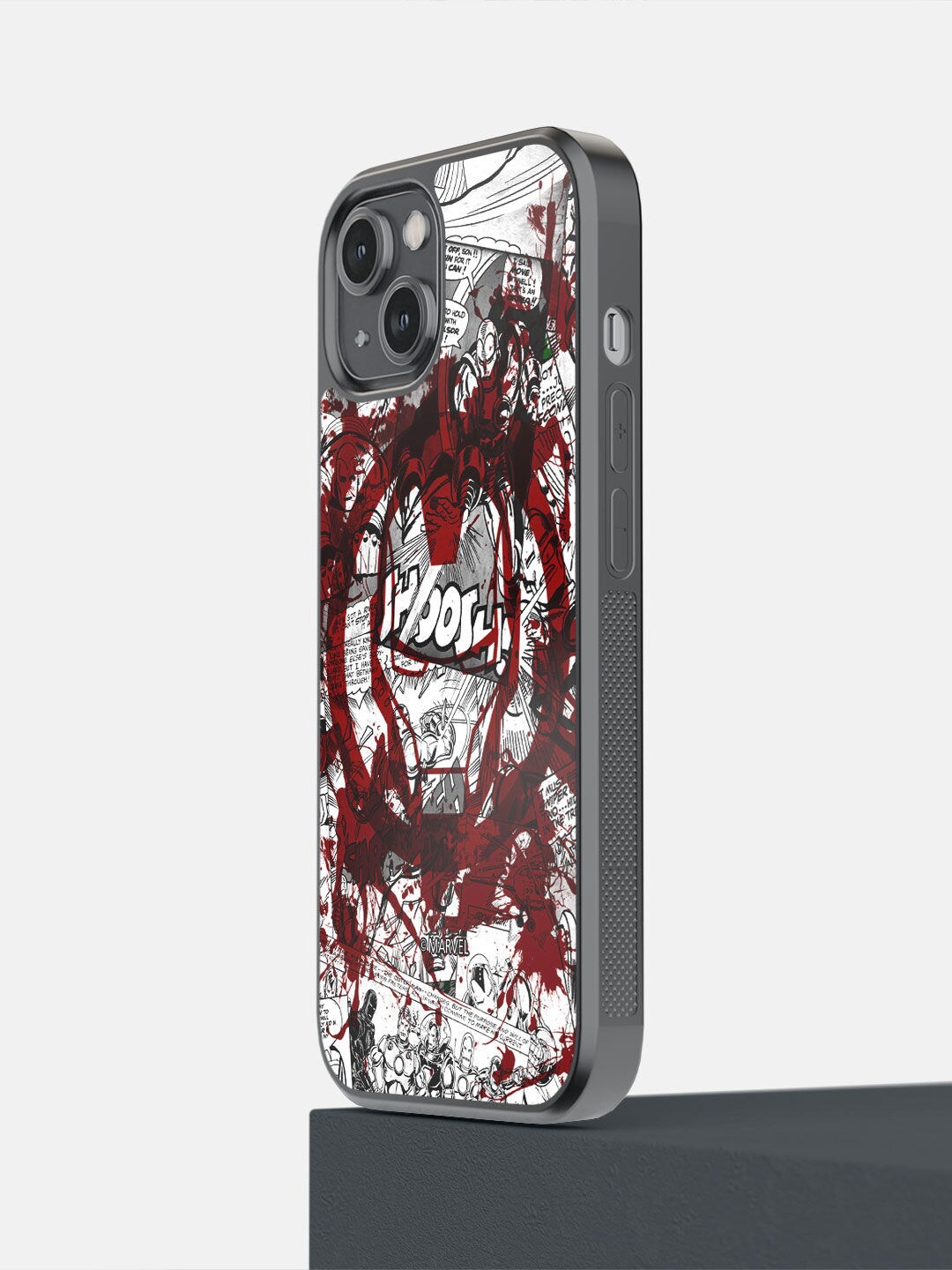 

macmerise White & Maroon Printed iPhone 14 Bumper Case