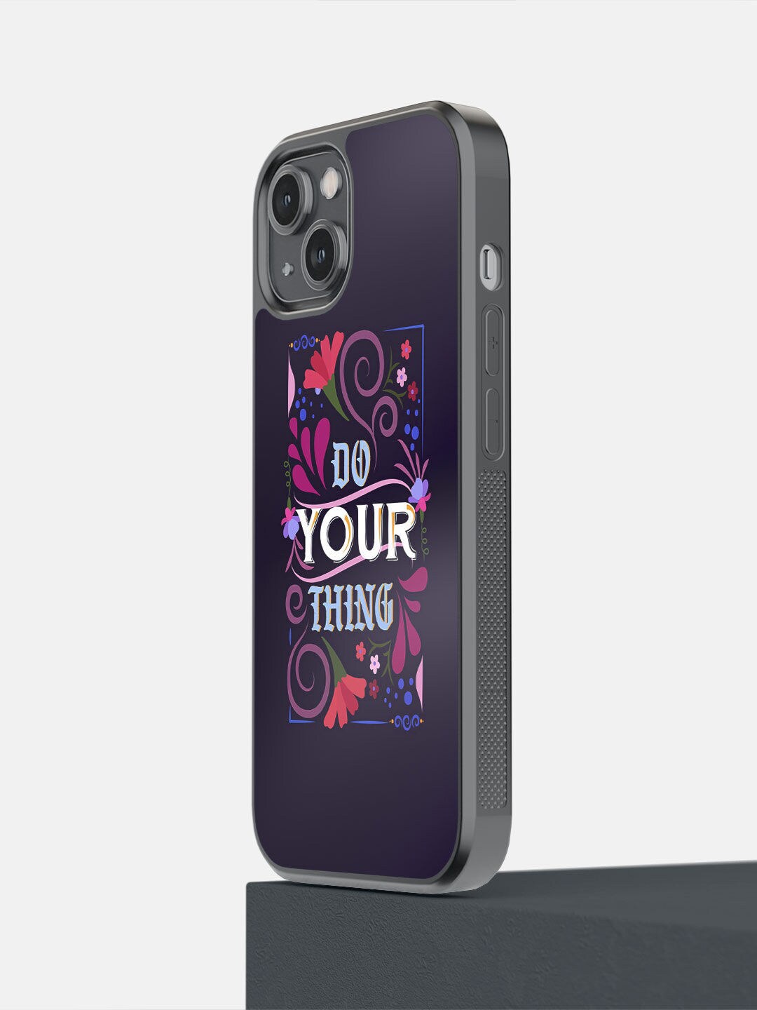 

macmerise Purple Do Your Thing Printed iPhone 14 Bumper Case