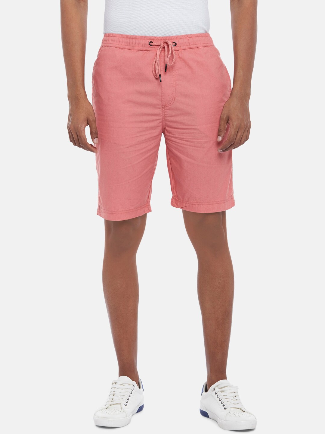 

Urban Ranger by pantaloons Men Coral Cotton Shorts